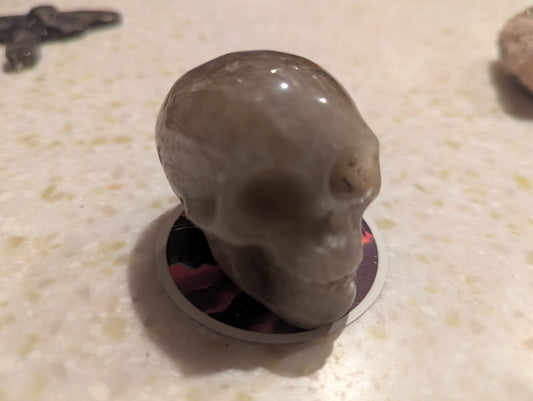 Flower Agate Skull